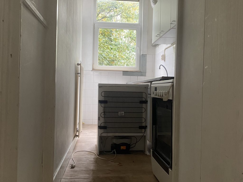Bestaande keuken vóór aanvang van de renovatiewerkzaamheden